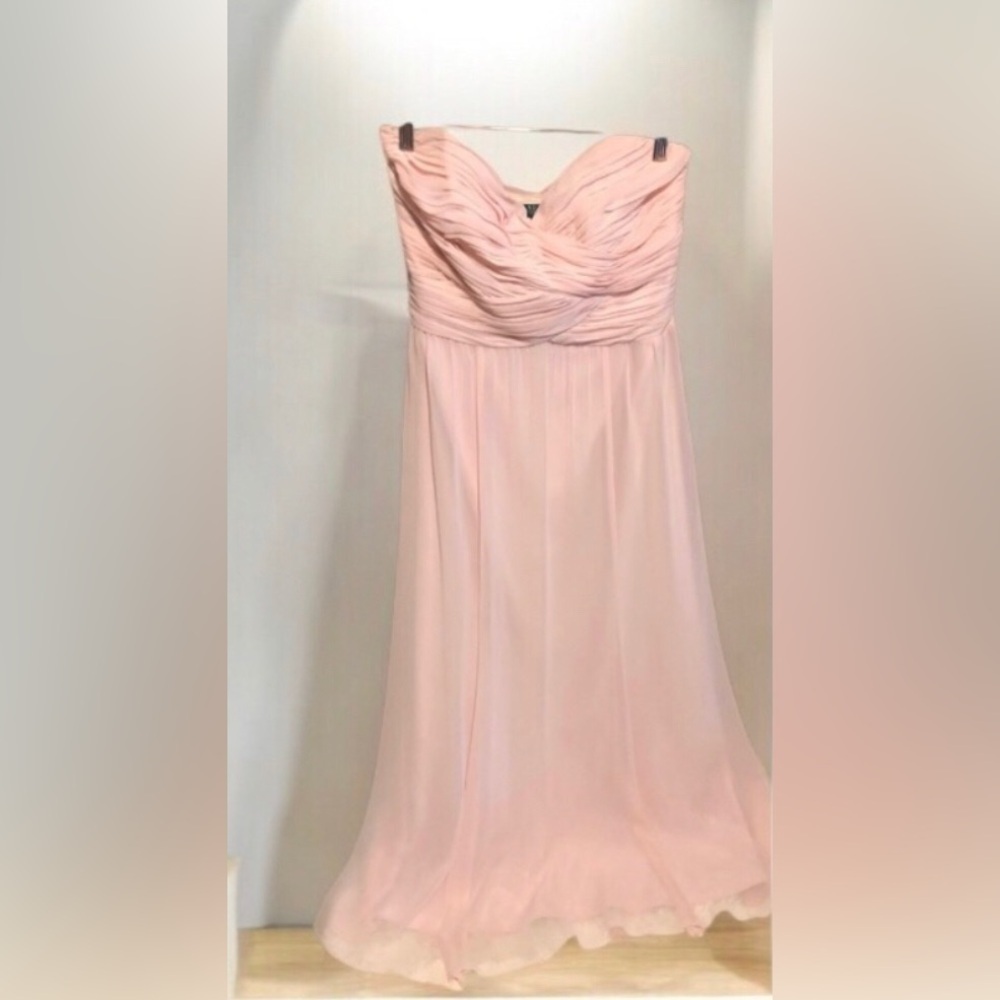 Lauren Ralph Lauren Soft Pink Strapless Dress size 8